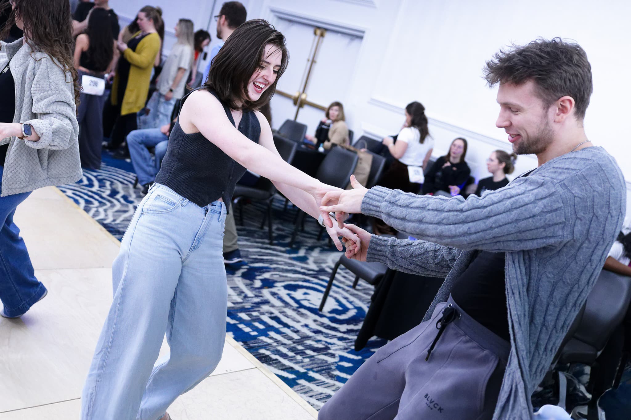 West Coast Swing dancers